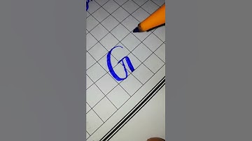 how to write capital G two different writing style | cut marker | handwriting | calligraphy #shorts