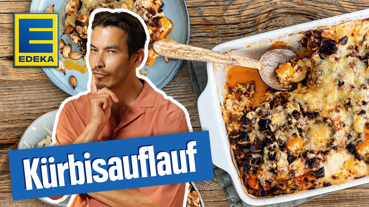 Kürbisauflauf mit Hackfleisch | Herbstliches Auflaufrezept mit Hokkaido