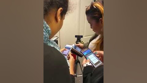 UCEDA students practice with a virtual student