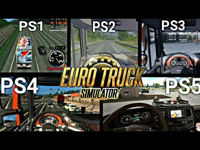 EURO TRUCK SIMULATOR PS1 VS PS2 VS PS3 VS PS4 VS PS5 