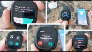 Day 2 - Fitbit Versa 3 - Phone Calls, SMS, Shortcuts and Navigation (Widgets, Apps, Notifications)