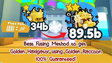 Best Fusing Method to get Golden Haxigator 100% Guaranteed on Pet Simulator X new Glitch Update!