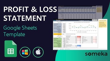 Profit and Loss Statement Google Sheets Template | P&L Statement