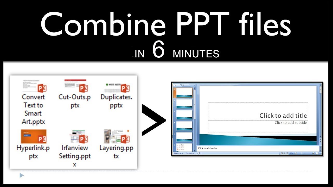 how to merge multiple powerpoint presentations into one