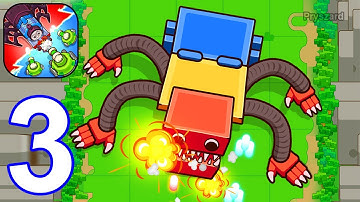 Alphabet Defense Towers Battle - Gameplay Walkthrough Part 3 Tutorial Wave 18-47 (iOS, Android)