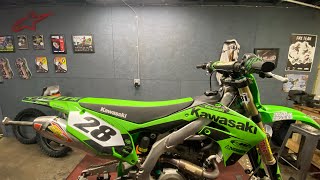 How to change a top end on a 2021 KX450F