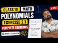 Class 10 Math Ex 2.1 Chapter 2 Polynomials | CBSE &amp; MP board Exercise 2.1 Full Solution|CBSE 2026-27