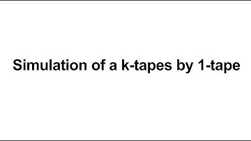 Theoretical Computer Science - Lecture 15 - μ-rec. fun. by TMs (2), simulation of k-tapes by 1-tape.