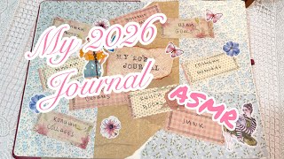Journal With Me (ASMR) | First Page of My 2026 Junk Journal
