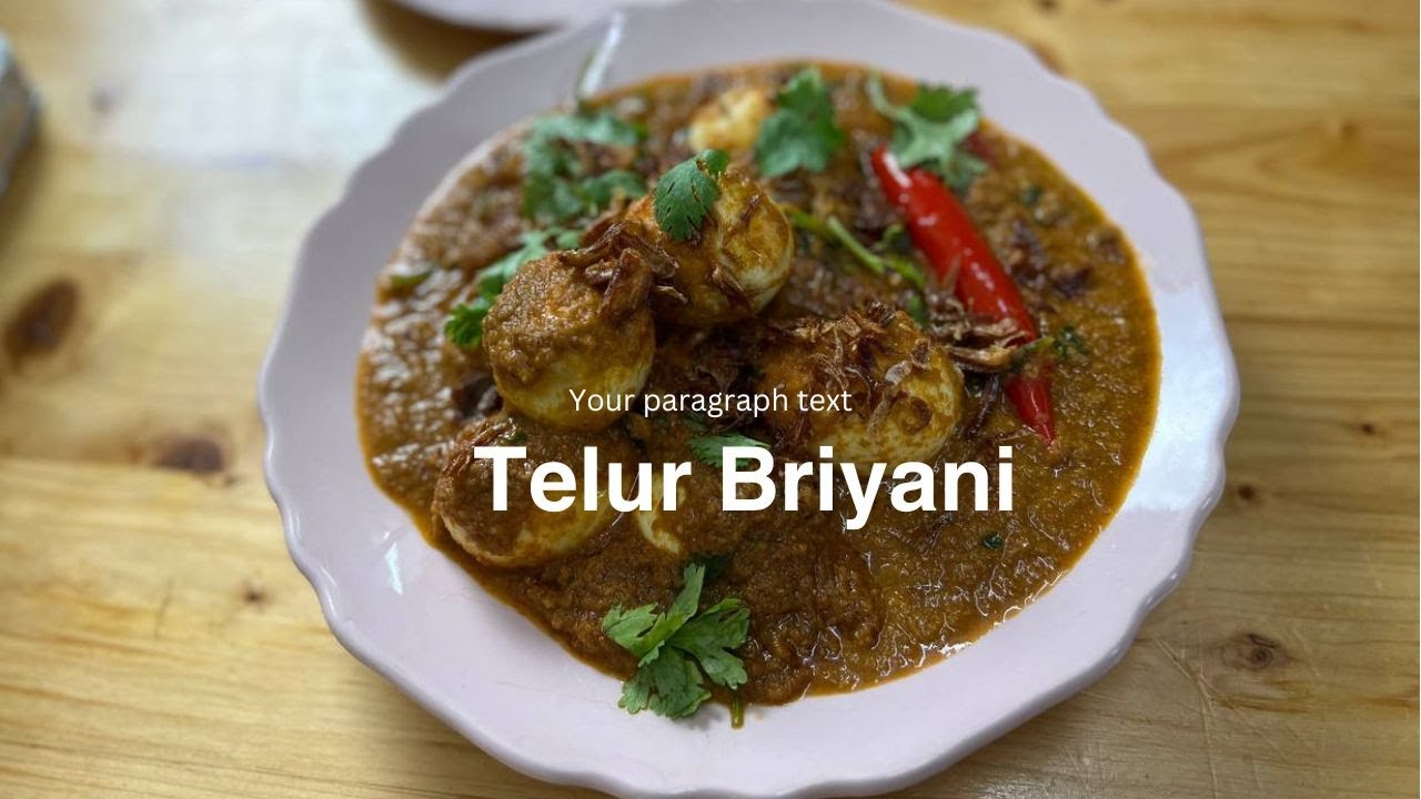 Telur Briyani . Nampak Simple Tapi Sangat Sedap Dan Istimewa.