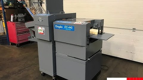 Duplo DC F1 folder with DC 445 creaser   digital card creasing and folding machine   Gab Supplies Lt