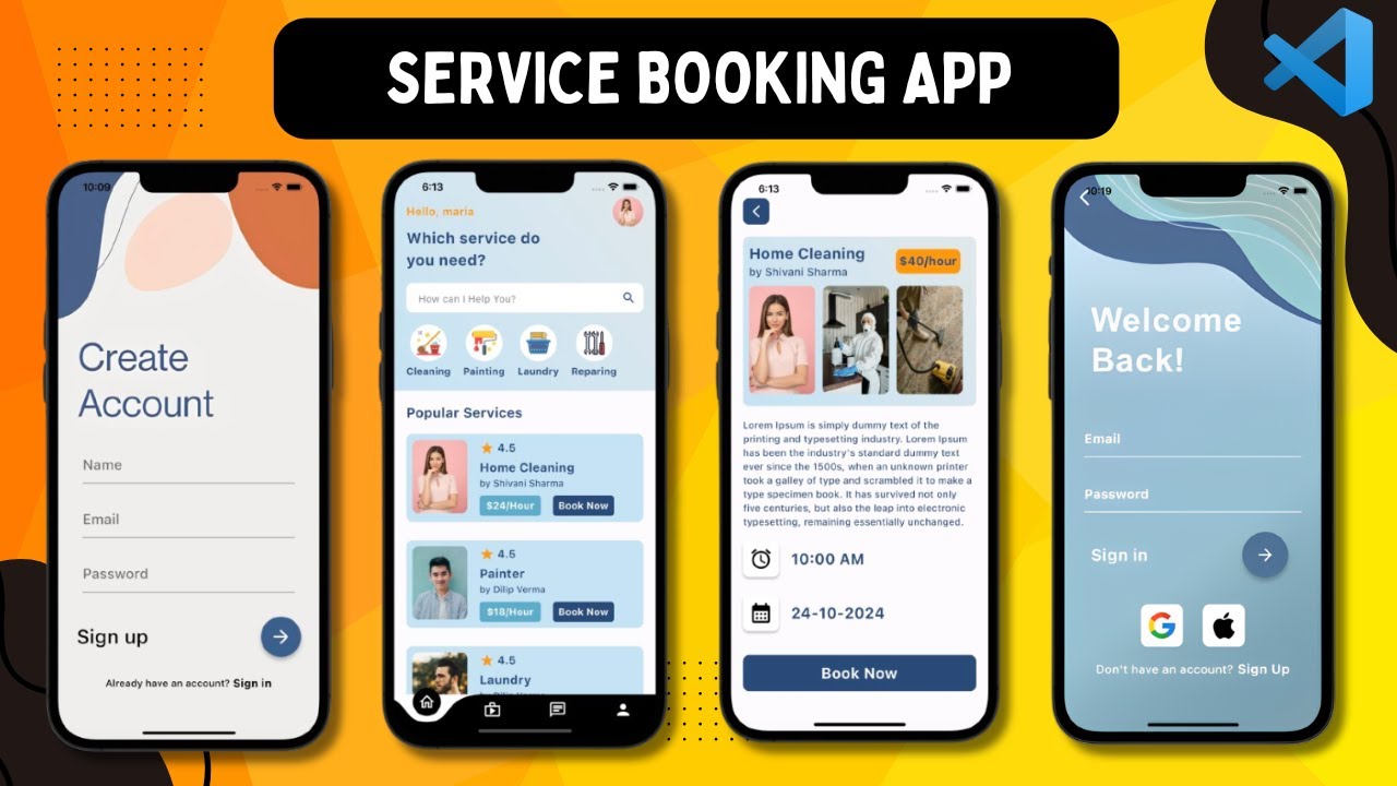 🔥📱 Service Booking App with Flutter | Full Tutorial for Beginners 2025 ...