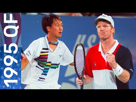 Michael Chang vs Jim Courier | US Open 1995 Quarterfinal Highlights