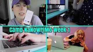 SEQUEL STRUGGLES & MY 1st WRITING RETREAT // camp nanowrimo week 1 vlog