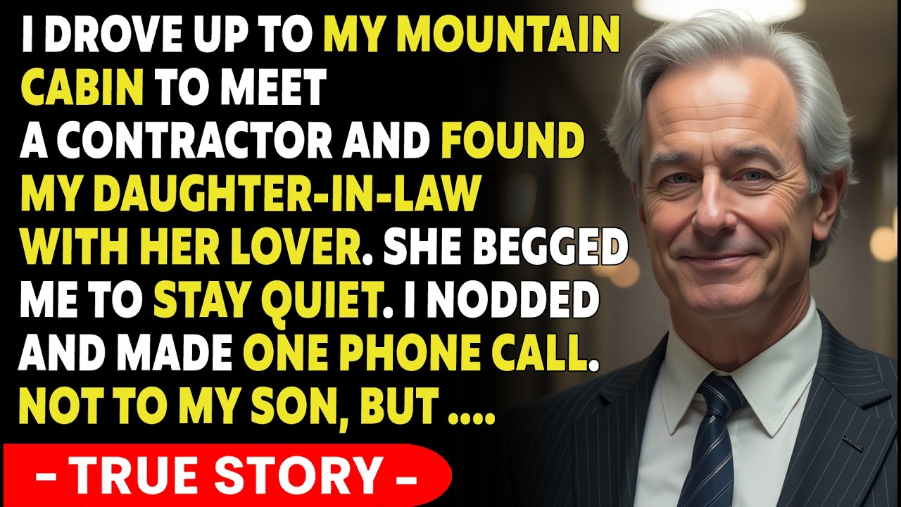 I Caught My Son's Wife With Another Man At My Mountain Cabin. So I Made One Phone Call And ......