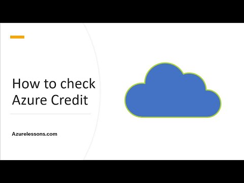 How to check Azure Credit | Check Azure credit balance | Azure check free credits