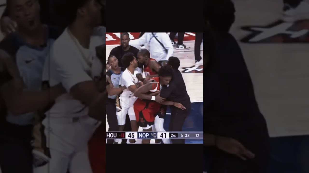 Amen Thompson, Jose Alvarado FIGHT — Preseason Brawl & Ejections
