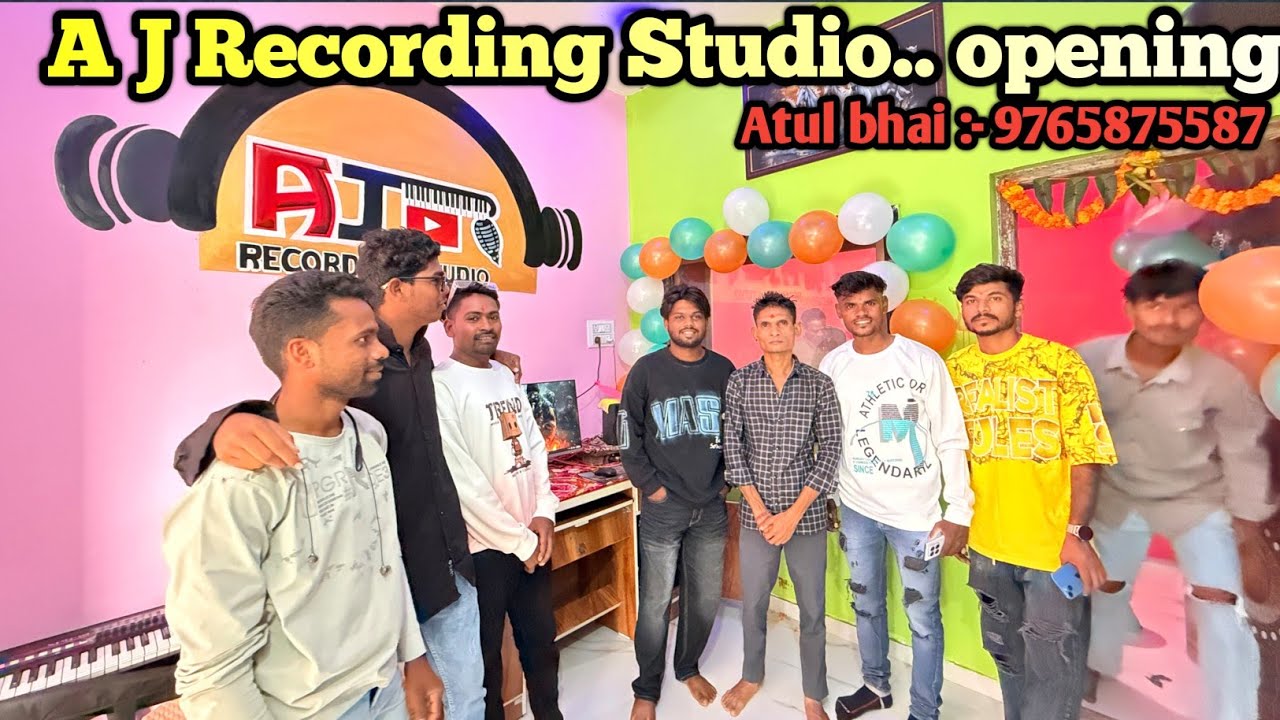  जिगर सिंगर के हाथो A J Recording Studio.. opening... || Gavitrajvlog