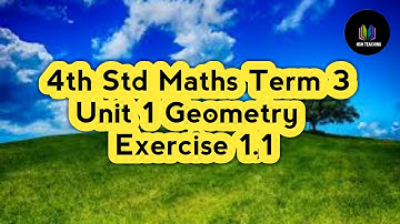 4th Std Maths Term 3 Unit 1 | Geometry | Exercise 1.1 | 4th Std Maths