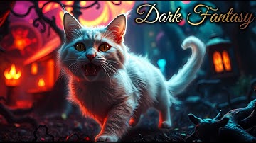 Dark Fantasy Cats in a Spooky World | Cinematic Dark Magic Journey | AI -Generated Art