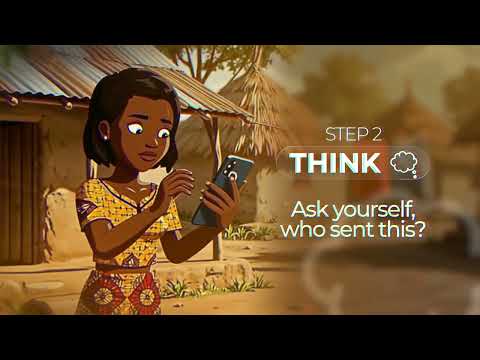 Stop, Think, Verify Before You Share (Twi)
