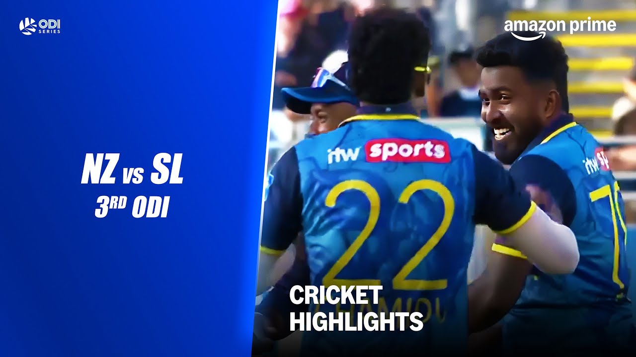 NZ vs SL 3rd ODI - Cricket Highlights | Prime Video India - YouTube