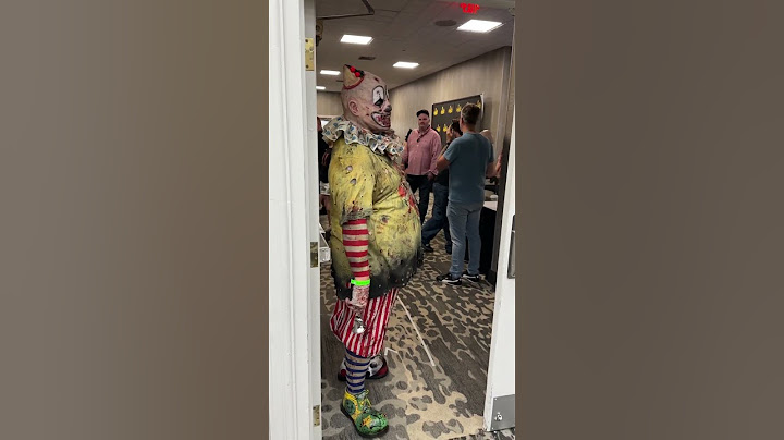 When the Art the Clown actor was afraid to stop by! @SpookyEmpireInc  #spookyempire #spooky
