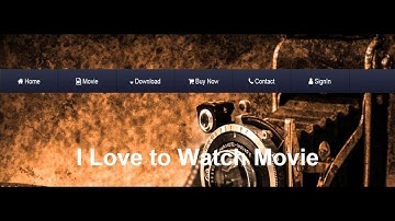 Attractive navigation menus with menus icons and image