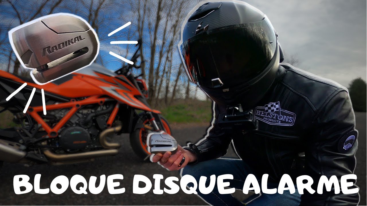 RADIKAL RK9 Alarme Moto Antivol Bloque Disque Cadenas Scooter