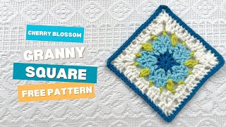 Famous Cherry Blossom Granny Square - Free Pattern Net Worth