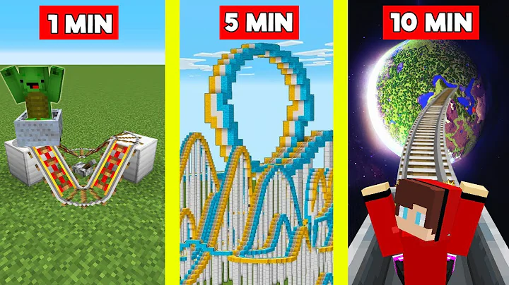 ROLLERCOASTER BUILD CHALLENGE - NOOB vs PRO in Minecraft Like Maizen Mikey And JJ