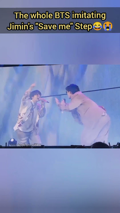 The Whole #BTS imitating #Jimin's part in 'Save me' at #PTDonStageLA #Shorts