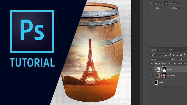 How to convert a single-layer mask to a multi-layer mask in Photoshop