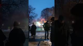 Франкфурт-на-Майне. Впечатления: новогодняя подсветка в ботаническом саду