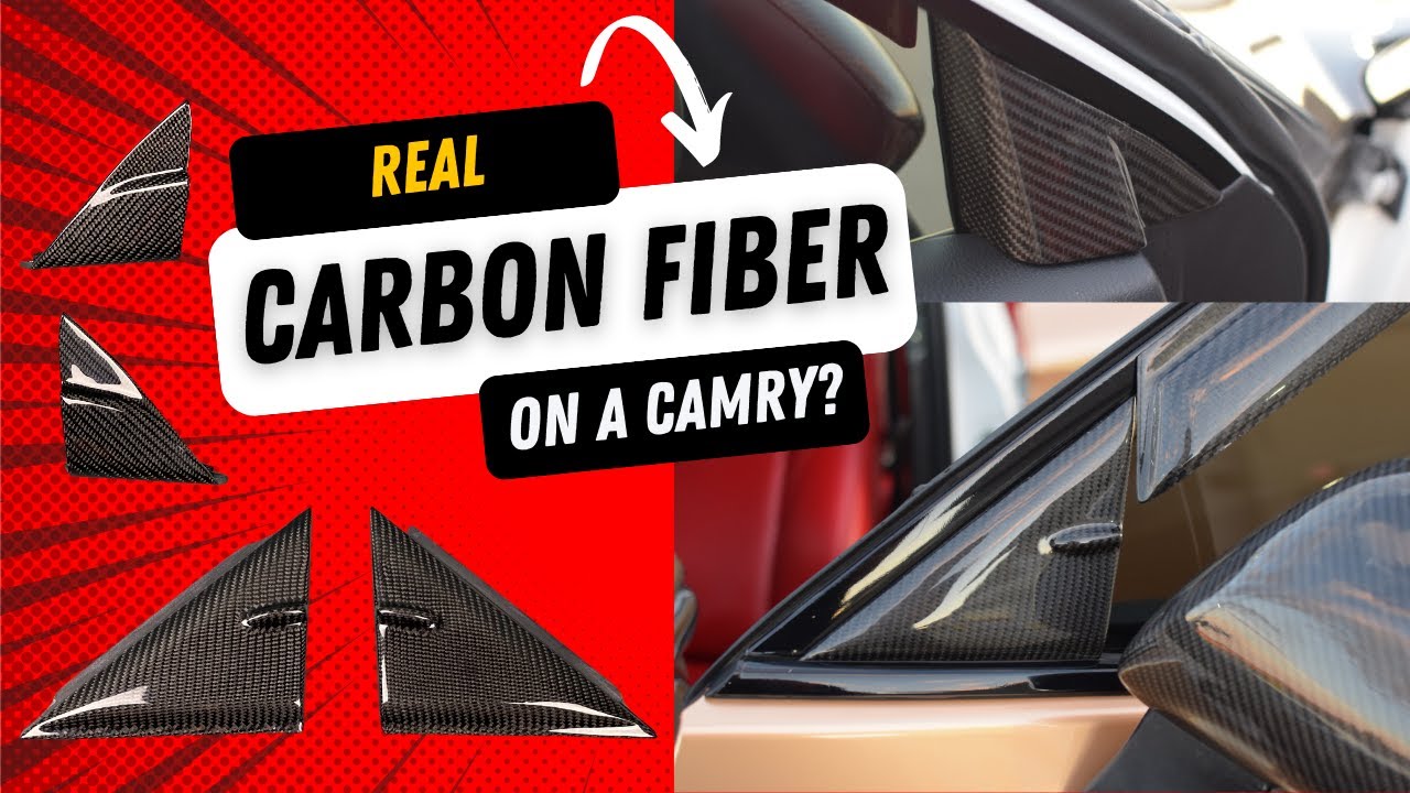 Real Carbon Fiber How to Install on 2018-2024 Toyota Camry - Corner ...