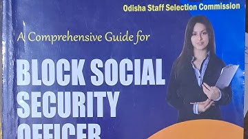 BSSO syllabus Block social security officer book syllabus