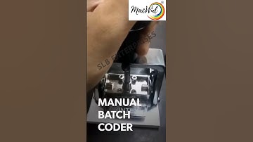 Macwid Manual Batch Coder Hand Stamping| MRP, Expiry Date Printing #shorts