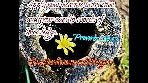 #Proverbs 23:12#                               A Journey Of A Lifelong Learning Stars With A Choice