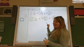 Using properties of addition with fractions