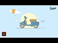 #1 Tutorial Illustrator | Cara Membuat Vektor Vespa Vintage di Adobe Illustrator