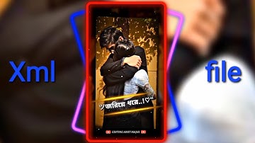 Chere Jeyona xml file|| Bengali Love songs video editing alight motion||Editing Amit Majhi