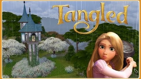 Tangled Tower 👸 || Rapunzel Disney || Stop Motion || Sims 4 (NO CC)