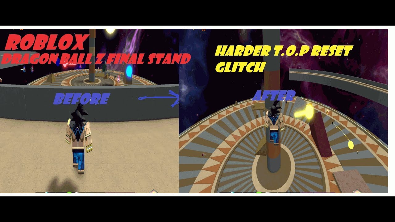 Dragon Ball Z Final Stand Harder T O P New Glitch Respawn In Top By Instinct - dragon ball final stand roblox exploit