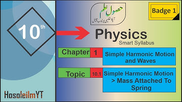 10th class physics, ch 1 (10), lec#2 | Mass Attached to Spring | 1st imp long