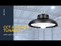 Emergency  190 lpw cctpower tunable ufo led high bay lights 100300 watts