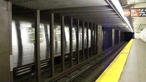 IND Fulton St Line: R32 & R44 C Train & R46 A Train at Franklin Ave