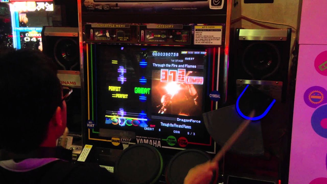 [Drum Mania V8] Through the Fire and Flames EXT (MANWOL^^)