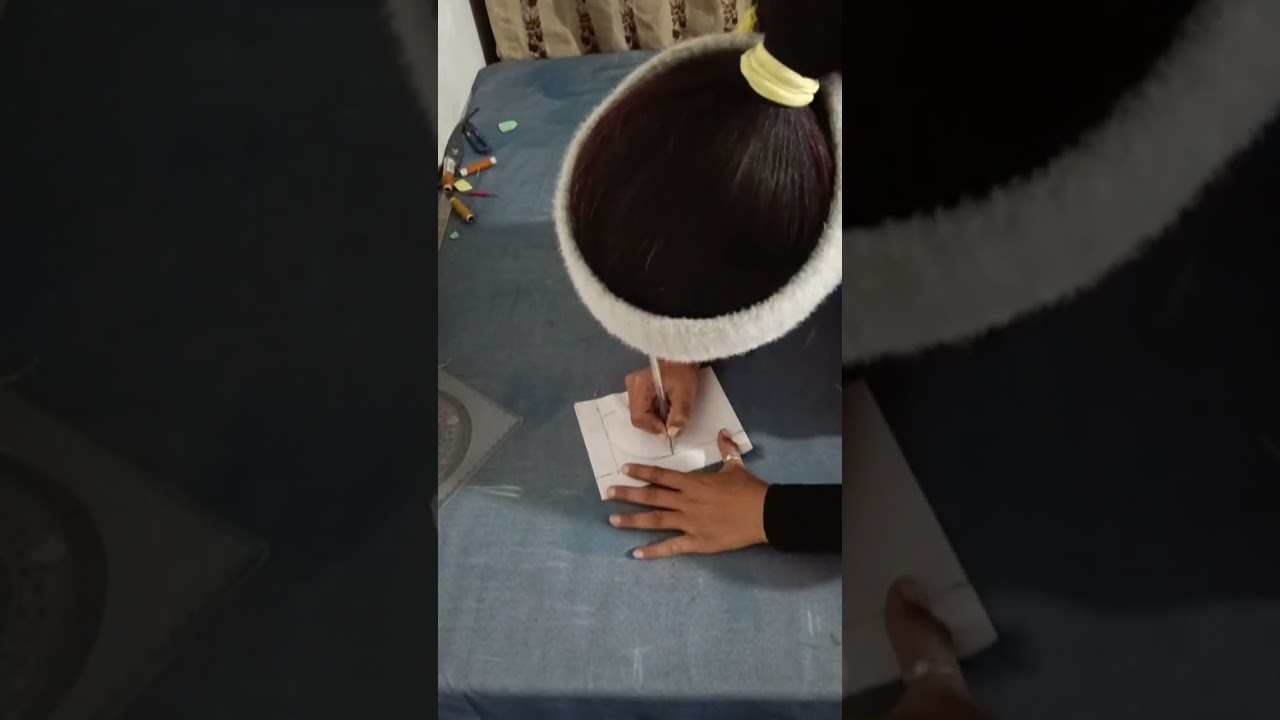 Chinese round neck collar banane ka perfect and easy tarika .