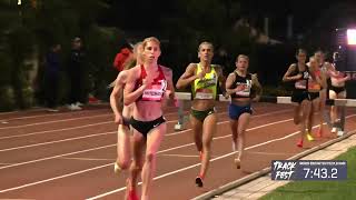 Valerine Contstein wins the Track Fest Steeple