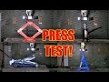 Which is the Strongest Car Jack? Hydraulic Press Test!